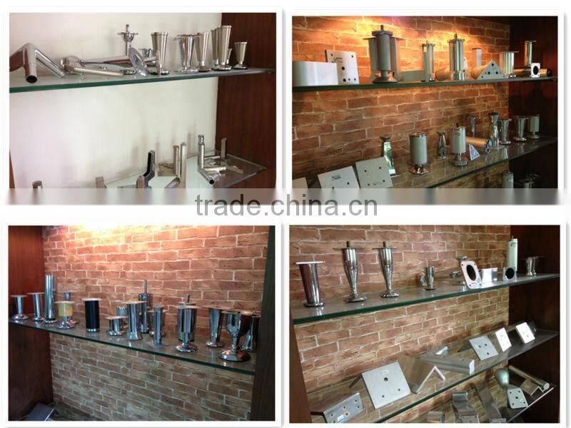 Seal both ends furniture chrome steel round tubular sofa leg A534a