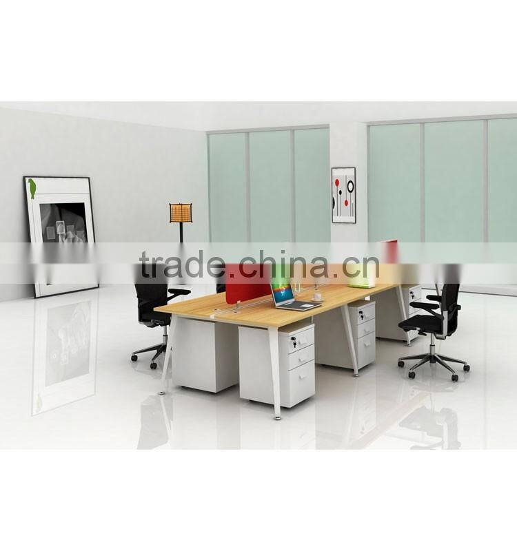 Metal Frame MFC Board Concise Office Workstation Office Furniture