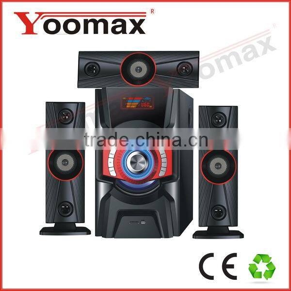 China 3.1 home theater speaker system - high power,USB,SD,FM remote control,LED Display