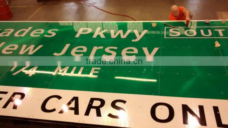 High quality aluminum glow in dark door sign