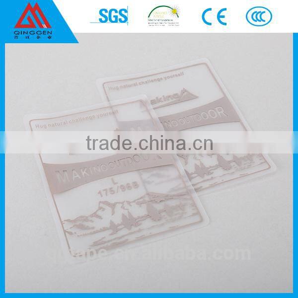 Shanghai QG high quality hot sale TPU size label with Eco-friendly feature