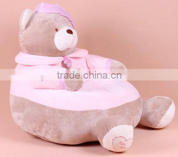 Giant teddy bear stuffed plush baby animal sofa chair for kids