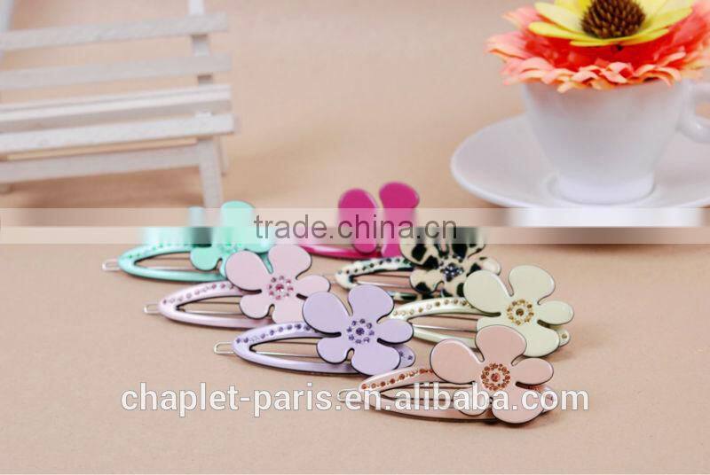 wholesale flower headwear rhinestone hairpin girls lovely hair accessory