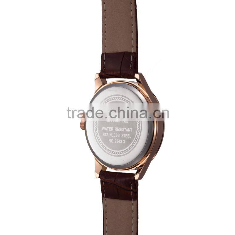 Wholeslae China goods new items dial manufacturer band gold watch for men