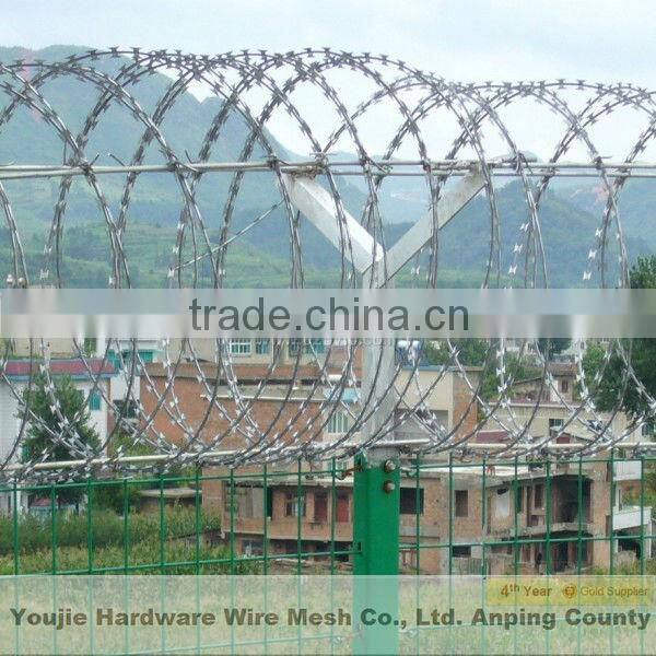 galvanized razor barbed wire hot dipped galvanized razor mesh fence