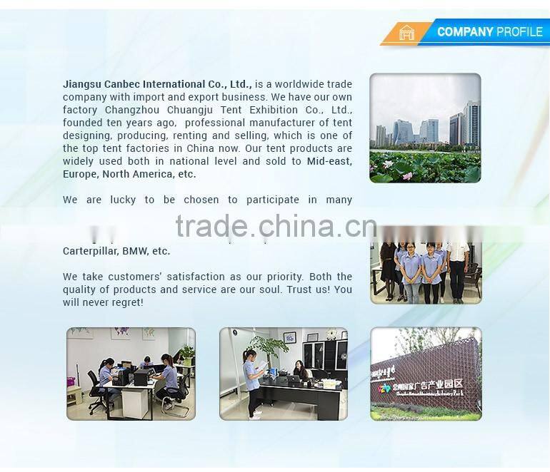 Exhibiton tents with glass windows and glass walls for outdoor activity