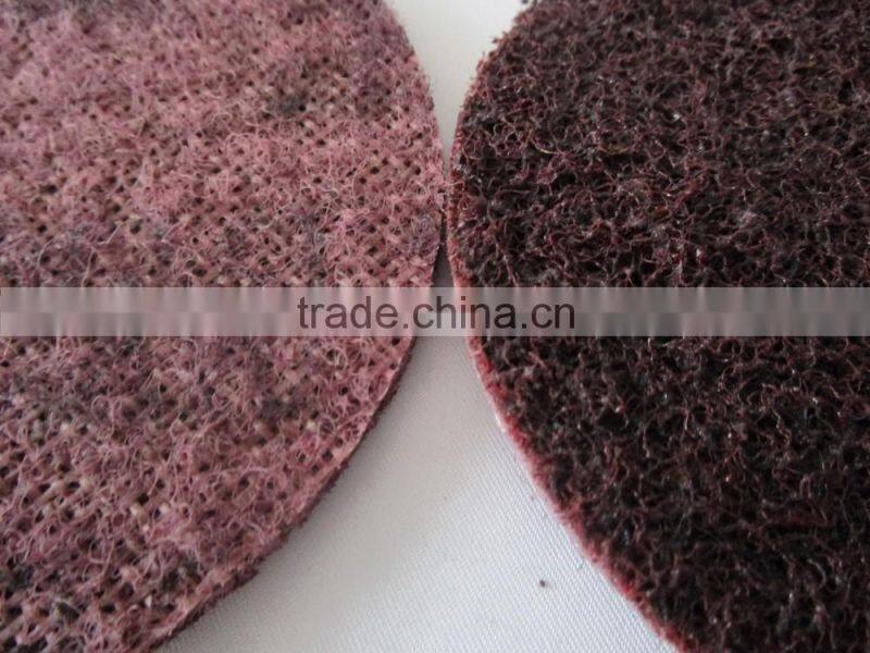 4" Red Nylon abrasive sanding sheets