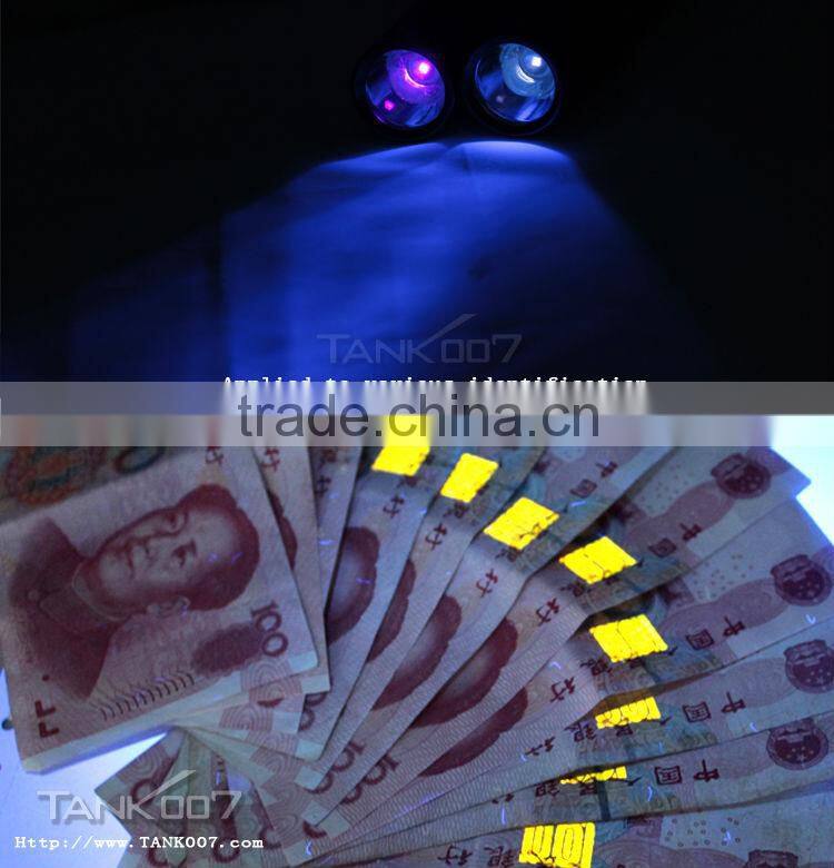 UV flashlight 395nm 1W power with two AAA battery