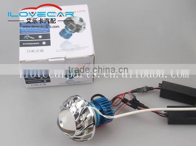 12V helical led angel eye led projector lens for 2 inch mask/cover motorbike car body kit retrofit