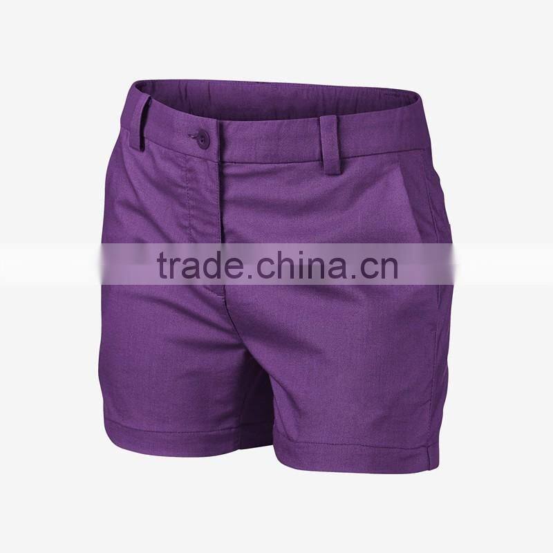 High Quality Custom Slim Fit Dry Fit Girls Golf Shorts Sports and Leisure Short Pants Wholesale