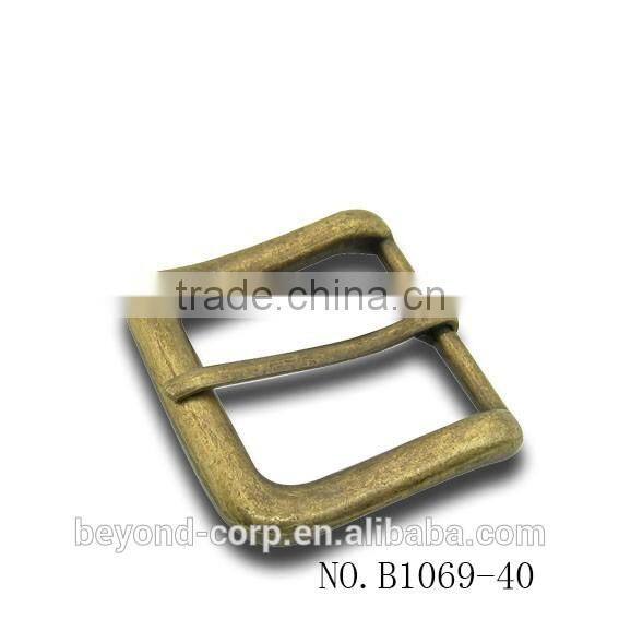 New designed men's 40mm burnish bronze plated running buckles products