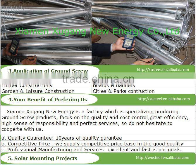 ground screw anchor for building foundation 1600mm