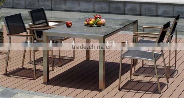 Sun Resistant Dining Table Set, Outdoor Restaurant Furniture