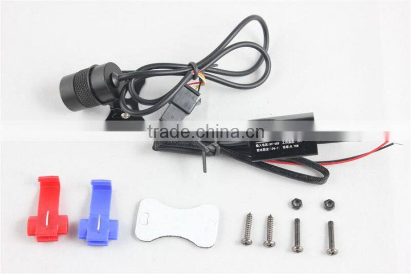 Red Car Led Laser Fog Light Rear Anti-Collision Brake Tail lights Warning Lamp logo brake light