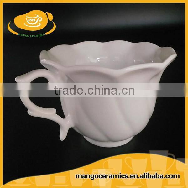 Wholesale wedding banquet use porcelain tea cups and saucers