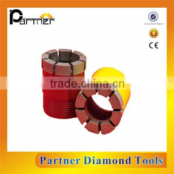AQ BQ 10mm segment F12 hardness diamond core cutter drill bit