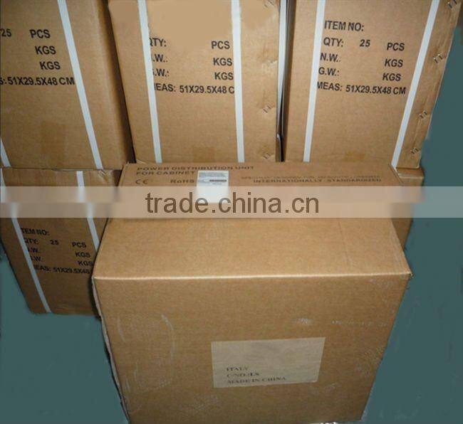 19" 1.0U 8 WAY UK TYPE WITH POWER INDICATOR LIGHT