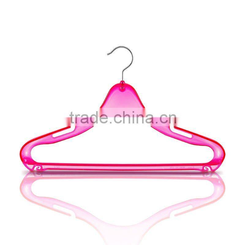 Crystalline Candy Pink Plastic Hanger for Bathroom Accessory