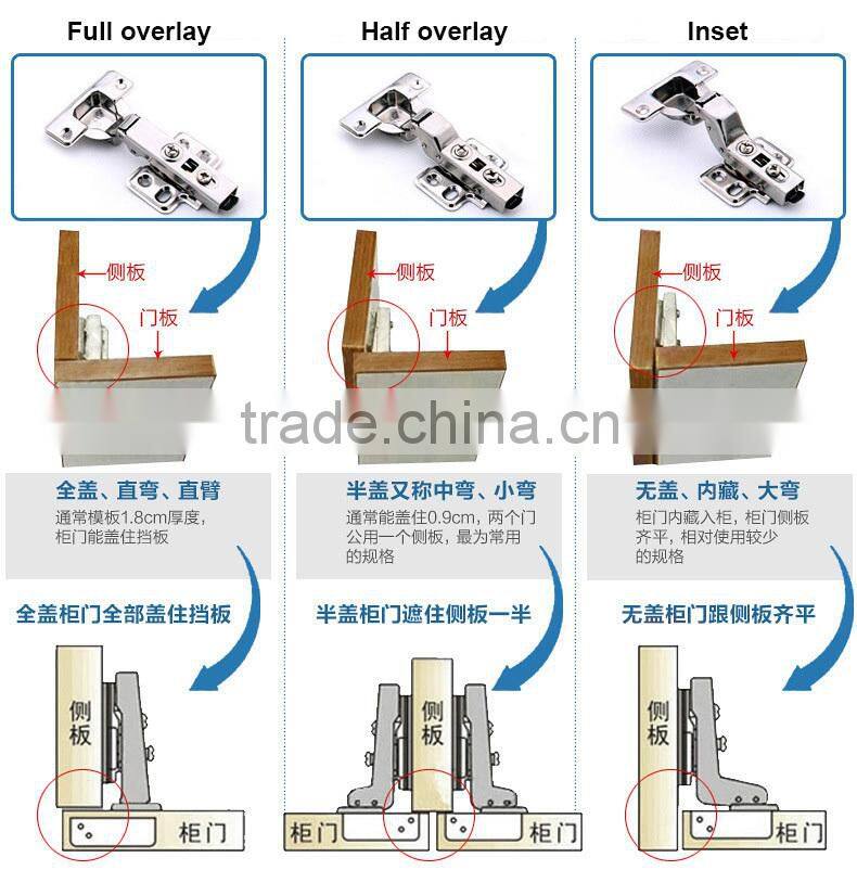 Stainless steel cabinet door hydraulic hinge/Stainless steel hydraulic buffering hinge/Sus304 stainless steel hydraulic hinges