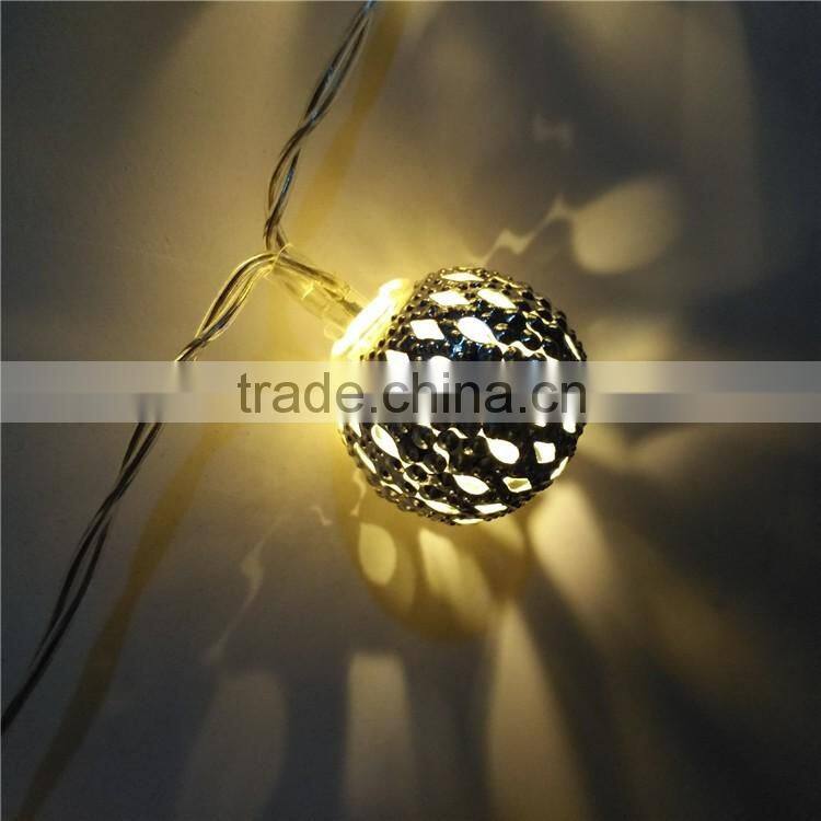 Morocco light string with solar energy 10 LED light party garden Christmas Holidays Decoration waterproof Ball led guirlande