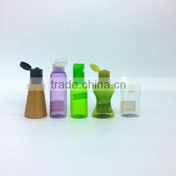 High quality 60ml 2oz fashion small plastic bottle with cap for essential oil bottle
