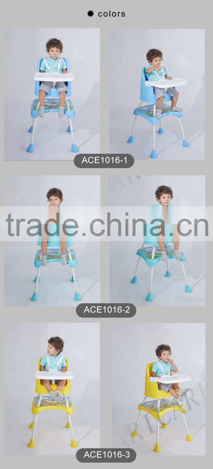 European Standard Folding High Chair with Table