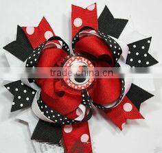 Character Inspired big ribbon hair bows with clips