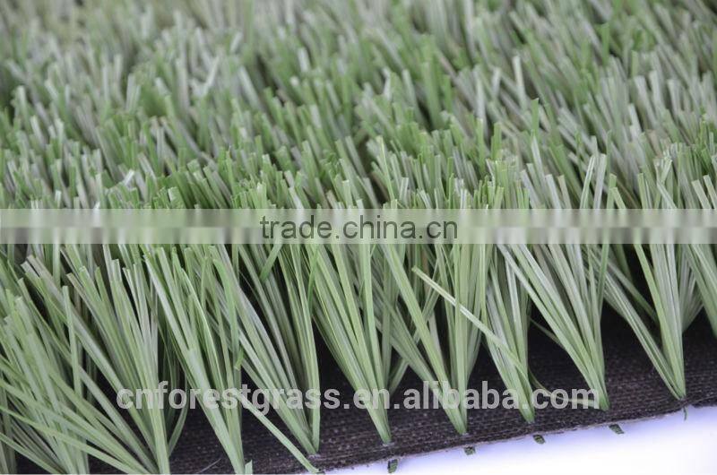 Super resilient fiber soccer artificial grass for heavy traffic use