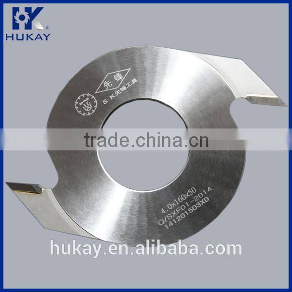 carbide finger joint cutter with 2 teeth for rubber wood cutting