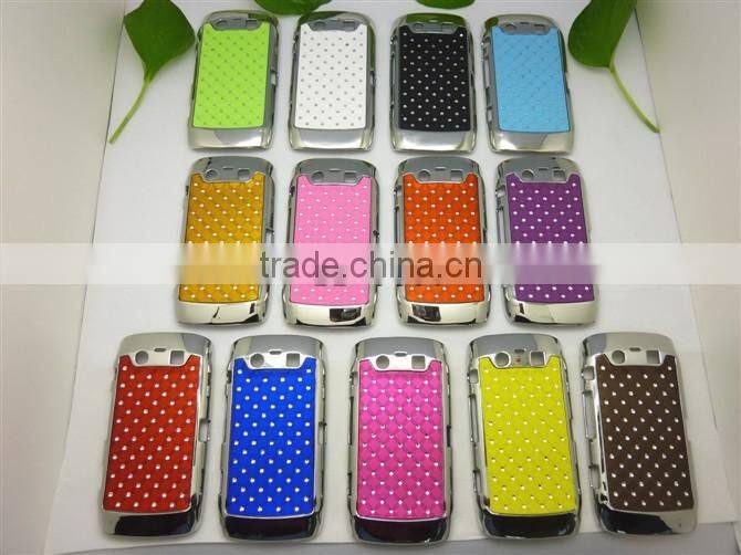 mobile phone shell stars for Blackberry 8520,Rhinestone protective shell for BB9900