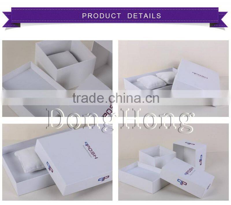 Simple logo printing cardboard jewellery packaging boxes