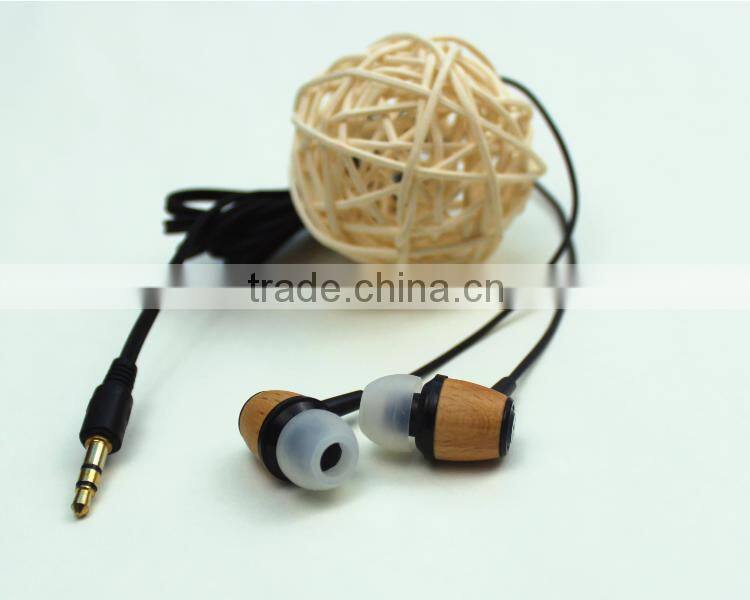 Wooden Earphones ,Custom Earphones In Bulk,Hot Sale Earphone
