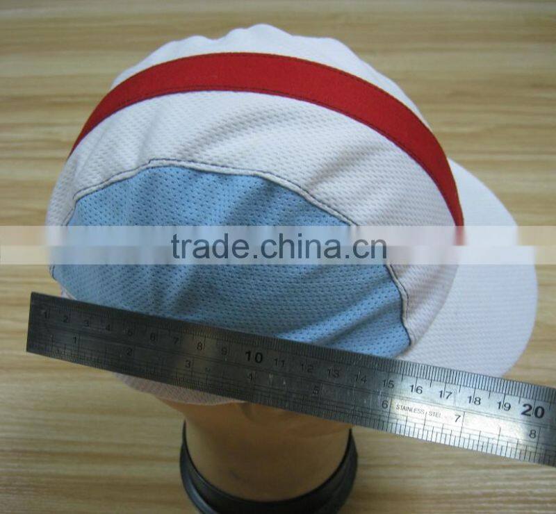 cycling cap polyster material print logo bike hat