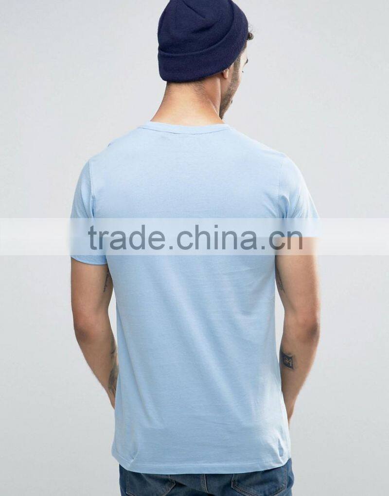 China OEM High Quality Blue 200gsm 3d printed 100% polyester Blue Mens t shirts manufacturers in china