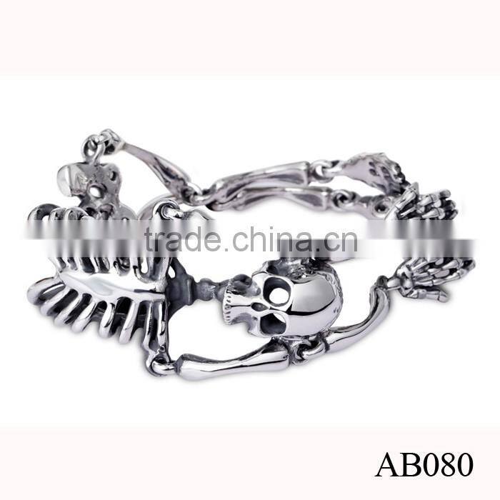 Stainless Steel Chain Charm Bracelet Leather Bracelet For Women/925 Silver Bracelet