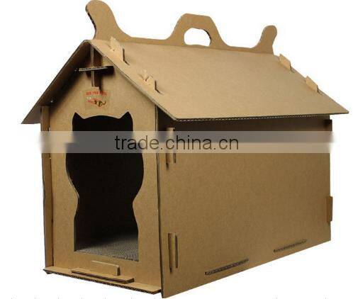 Aimigou cardboard cat house/ cat scratcher house