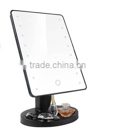 Touch sensor desktop led makeup mirror / makeup mirror with lights / LED Comestic Mirror