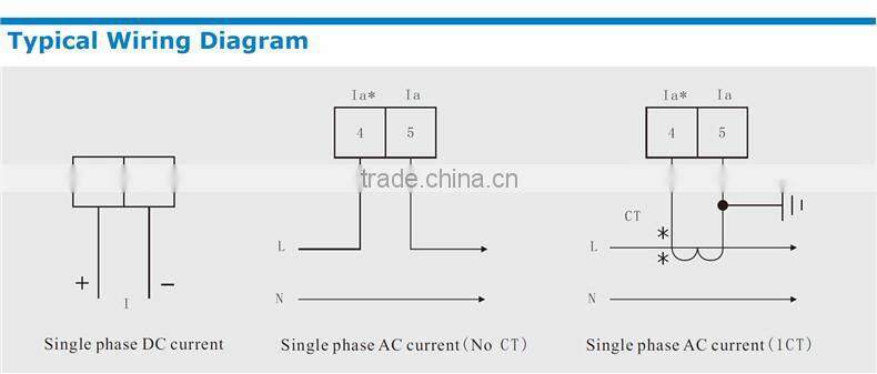 ME-DA81 48*48mm hot sale LED price single phase dc digital current meter, Measure AC or DC current with high-precision