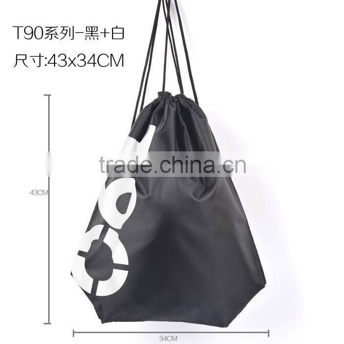 Smiling Face Nylon Drawstring Bags for Adults and Kids Light Riding Backpack Unisex Sports Bags