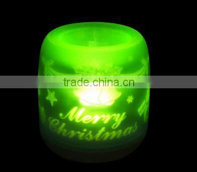 Christmas ornament plastic led christmas candle