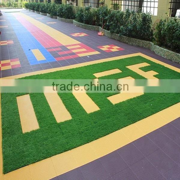 Cheap bulk chambe artificial turf garden/artificial turf for preschool courts
