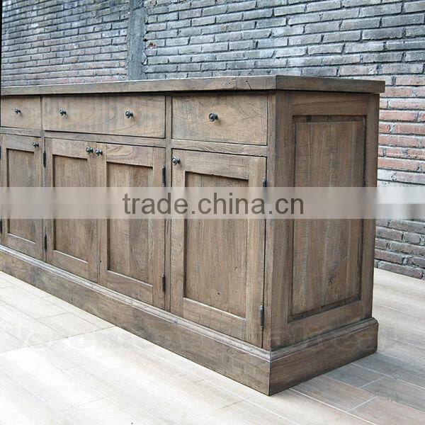 Antique French Country Distress Sideboard Server
