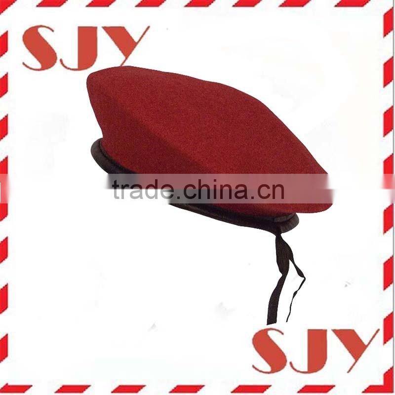 100% Wool Army Beret Hat For Men