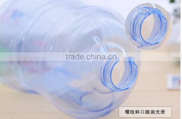 fashion new design summer sport portable plastic water bottle with handel bar