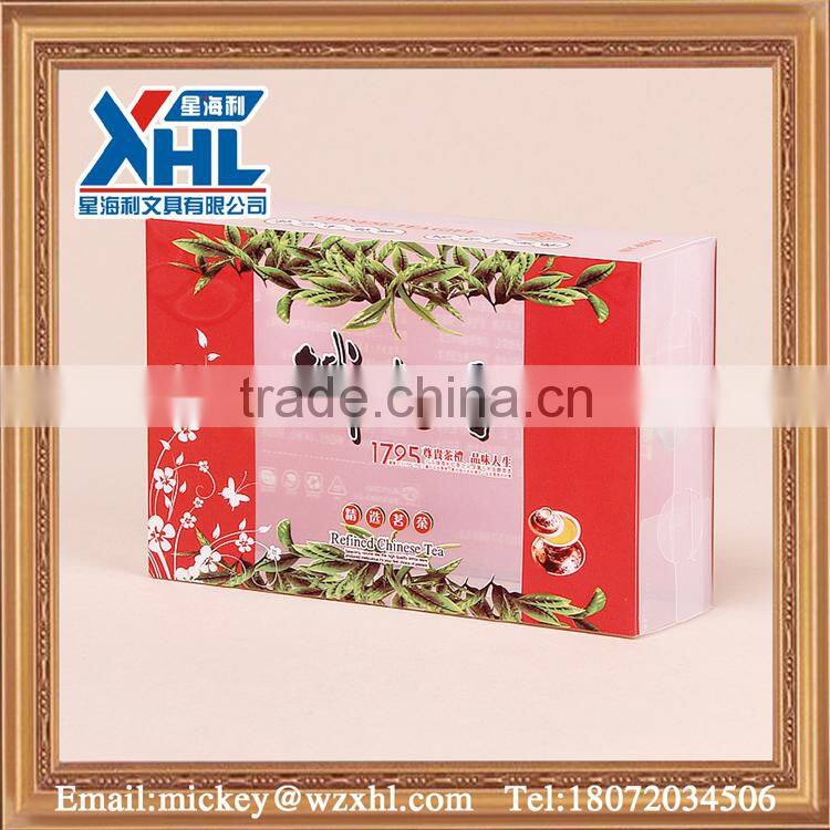 pp flow material well-known tea packaging box for tea