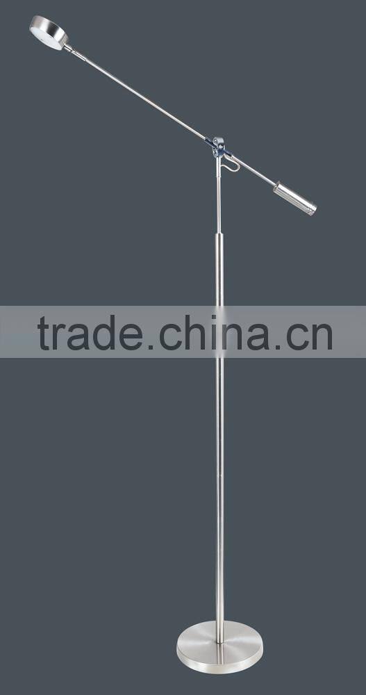 2015 High qulity and best selling LED floor lamp in polished chrome finish