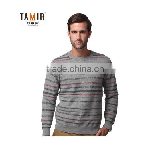 Men Knitting Pattern Cashmere Sweater, Fashion Winter Jacquard Sweater