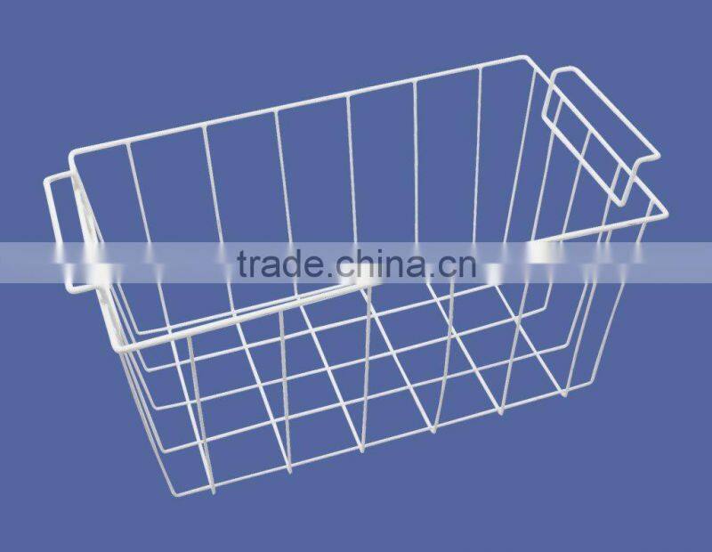 PF-S001 White chrome metal wire basket