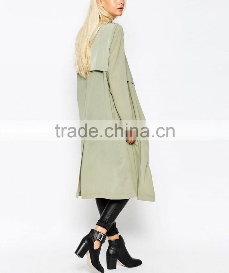 Wholesale elegant fashion autumn trench long coat