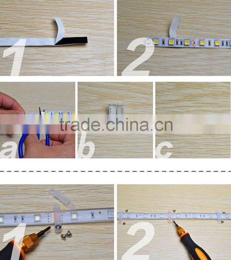 300leds 60led/m SMD 3528 led strip light silicon tube IP66 waterproof led strip